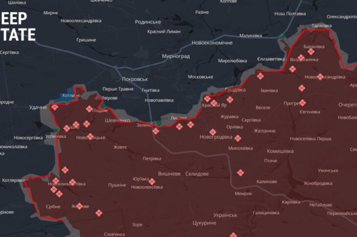 Новини України - DeepState назвали надскладні ділянки на Покровському напрямку