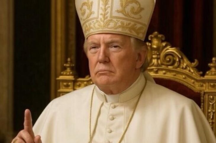 Новини світу - Трамп заявив, що не причетний до власного портрета в образі Папи Римського