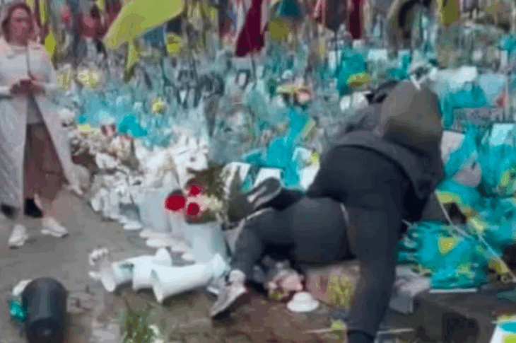 Новини Києва - У Києві жінка вчинила погром на Алеї Героїв