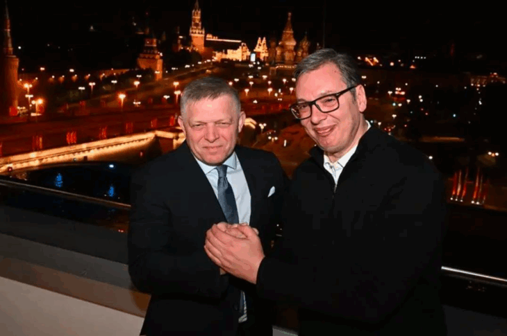 Новини світу - Вучич та Фіцо зустрілися у Москві на фоні Кремля