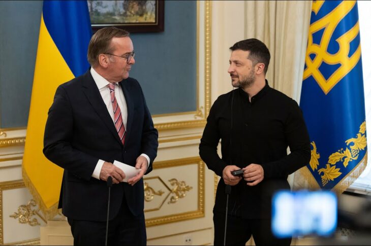 Спільний пресбрифінг Володимира Зеленського й Бориса Пісторіуса за підсумками зустрічі в Києві