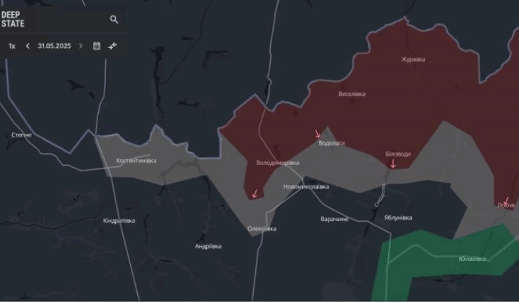 Новини України - РФ окупувала Володимирівку на Сумщині - DeepState
