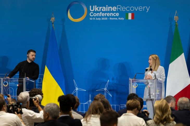 Заява Володимира Зеленського для представників медіа спільно з Джорджею Мелоні