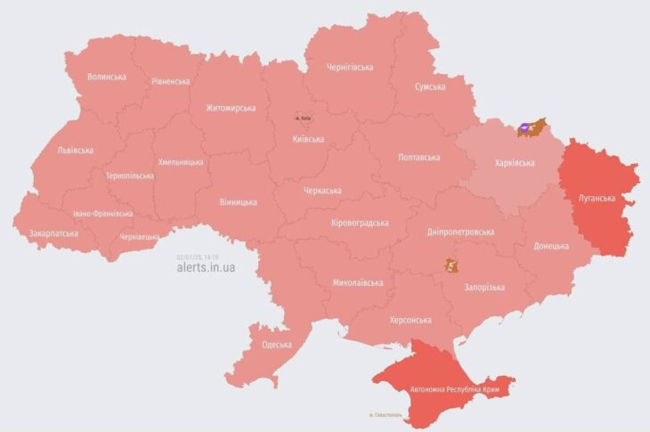 Новини України - В Україні оголошена масштабна повітряна тривога через зліт МіГ-31К