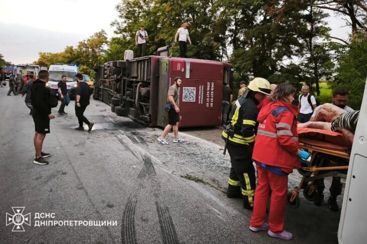 Новини України - Зросла кількість постраждалих у ДТП з автобусом Київ - Дніпро