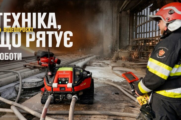 Пожежний робот під обстрілами: ексклюзив із серії “Техніка, що рятує”