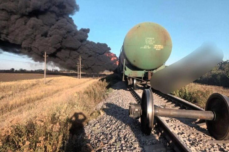 Новини України - З'явились кадри знищення поїзду РФ на Запоріжжі