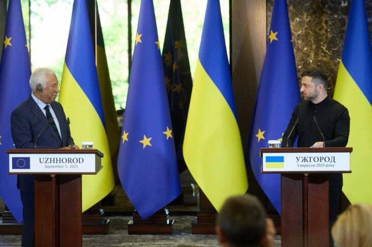 Заяви для медіа Володимира Зеленського та Антоніу Кошти