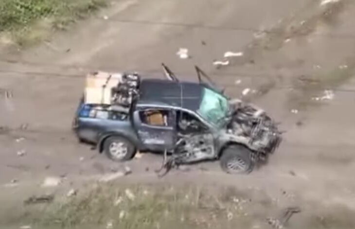 Новини України - Авто журналістів 5 каналу підірвалося на магнітній міні під Покровськом