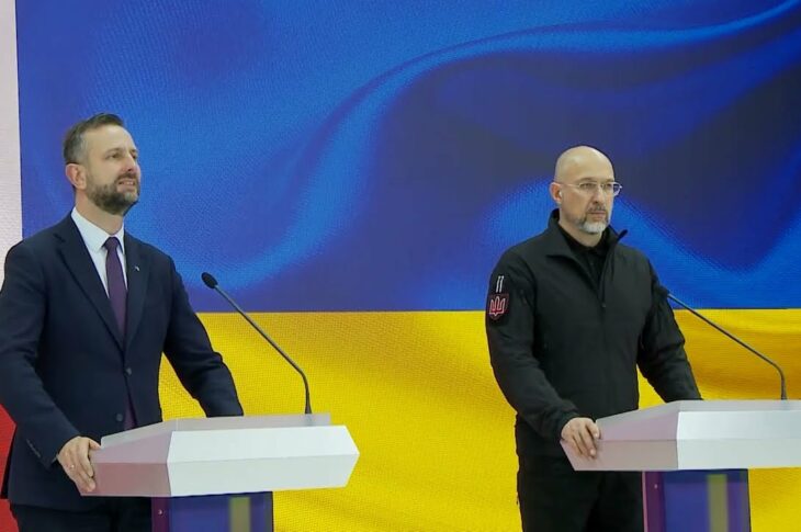 Пресконференція Міністрів оборони України та Польщі Дениса Шмигаля та Владислава Косіняк-Камиша