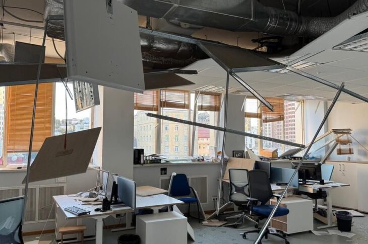 Новини Києва - Під час масованого обстрілу Києва пошкоджено представництво ЄС