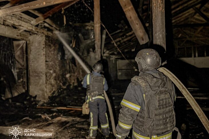 Новини України - У ДСНС показали наслідки атаки дронів на Чугуїв