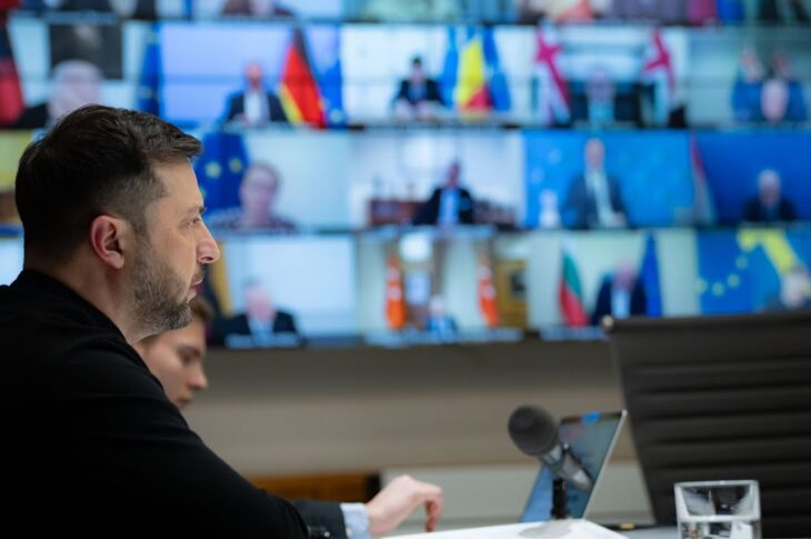 Виступ Володимира Зеленського під час засідання Коаліції охочих