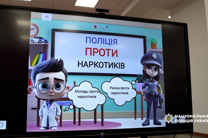 Наркотики руйнують життя: поліцейські провели інтерактивне заняття для ліцеїстів