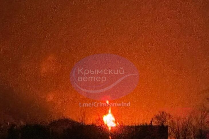 Новини України - У Криму сталася пожежа на нафтобазі – соцмережі