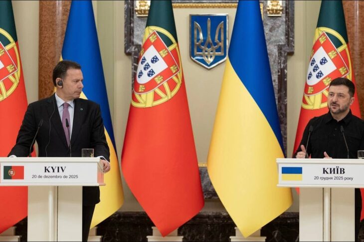 Спілкування Володимира Зеленського і Луїша Монтенегру з медіа