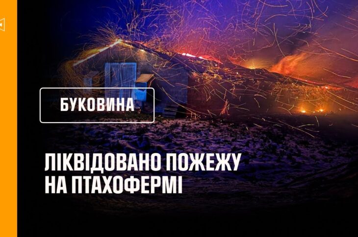 Буковина: ліквідовано пожежу на птахофермі