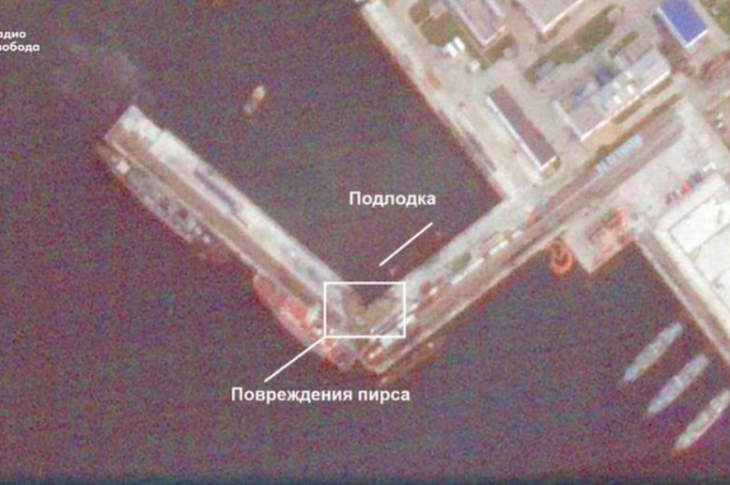 Новини України - Ураження субмарини РФ: з'явилися знімки з космосу